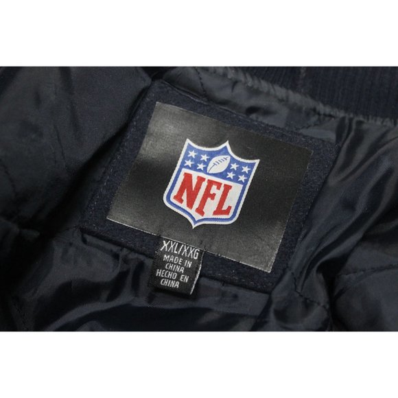 NFL Seahawks Super Bowl Champions wool blend snap button front letter jacket - Picture 8 of 14
